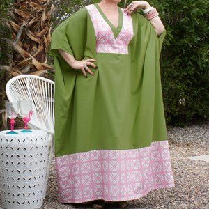 The Oblong Box Shop Breeze Block Caftan Plus Size